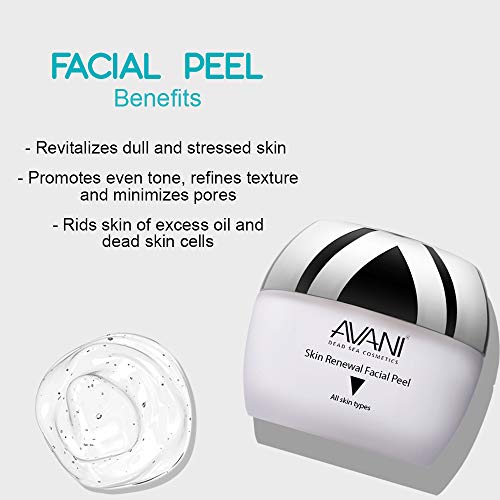 Avani Classics Skin Renewal Facial Peel 1.7oz - Anti-Aging Exfoliating Cream with Vitamin C & Dead Sea Minerals
