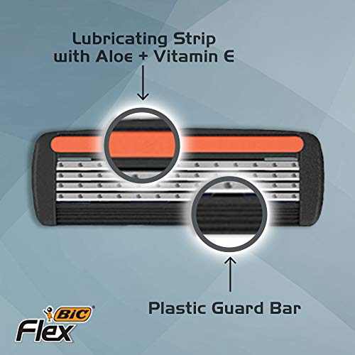 Disposable Men's Razor Set with 2 Handles & 8 Cartridges - Sensitive Skin