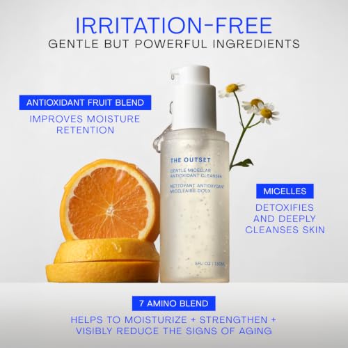Gentle Micellar Facial Cleanser - Hydrating, Antioxidant, for Sensitive Skin - 5 fl oz - Variation of THIS listing