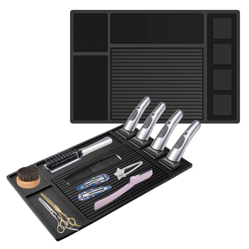 Magnetic Barber Mat for Clippers & Tools - Professional Non-Slip Organizer