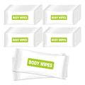 Large Travel Body Wipes - 100 Pack Individually Wrapped Adult Hygiene Wipes