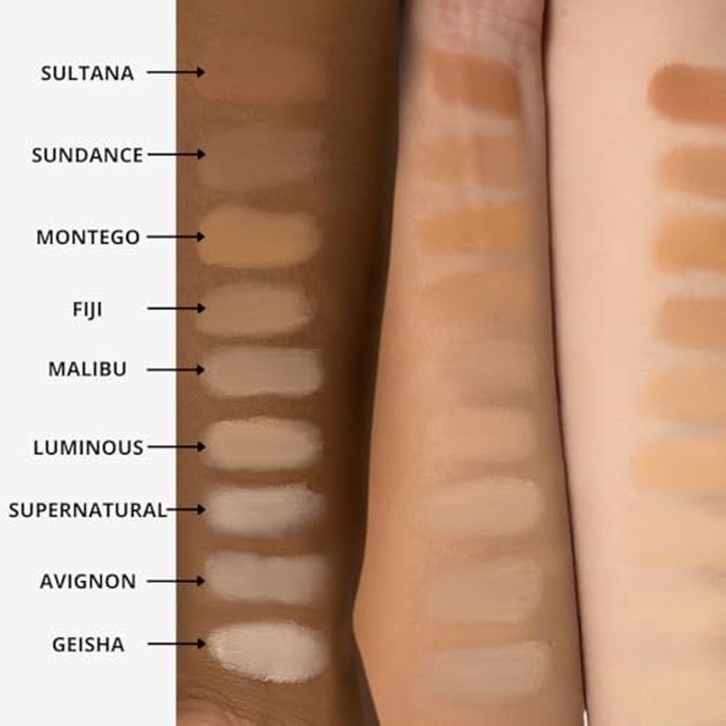 Honeybee Gardens Pressed Mineral Powder Foundation Refill, Montego, Warm Tan Neutral Shade, Adjustable Coverage, Natural Finish, With Botanical Extracts And Vitamin E, 7.5g