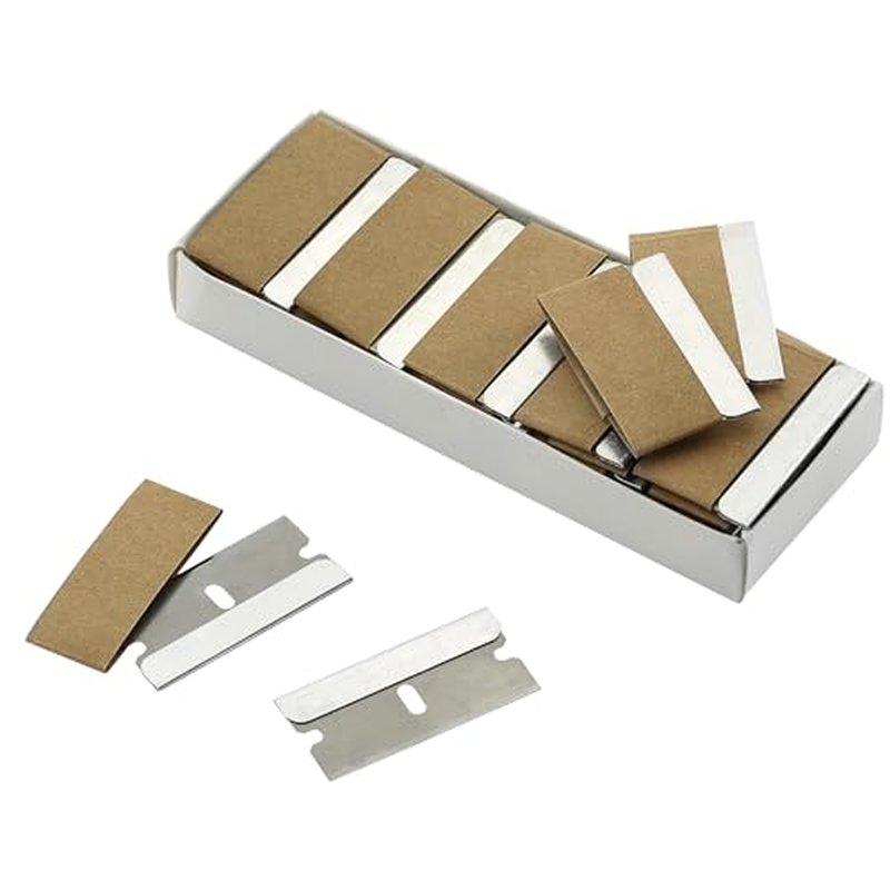Bates- Single Edge Razor Blades, 200 Pack, Silver, Razor Blades Single Edge, Straight Edge Razor Blade, Scraper Blades, Single Edge Blades, Single Edge Razor Blade, Straight Edge Razor Blades