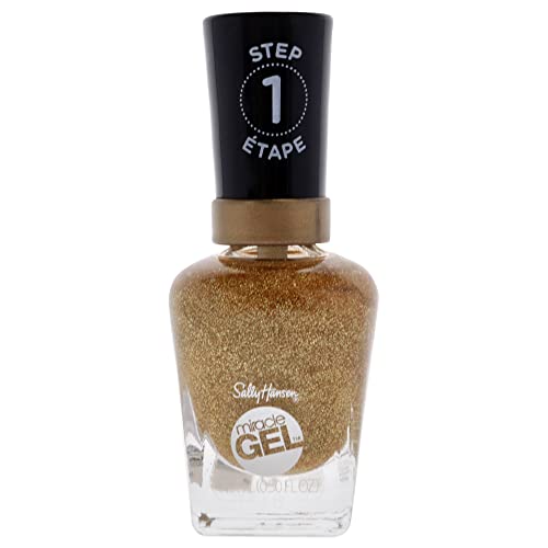 Sally Hansen Miracle Gel Nail Polish - 155 Five Golden Blings Nail Polish Women 0.5 oz