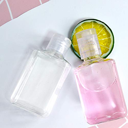 50 Pack Refillable Travel Bottles 2oz Leakproof Cosmetic Containers