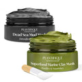 PlantifiQUE - Face and Body Mud Mask with 7 Superfoods, Detoxifies, Cleanses, Moisturizes, Improves Skin Elasticity and Tone
