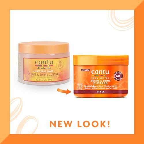 Cantu Shea Butter for Natural Hair Define & Shine Custard, 12 Oz