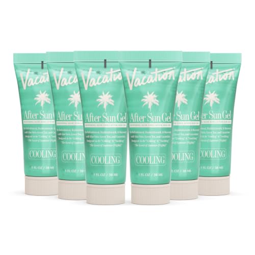 Vacation Mini After Sun Aloe Vera Gel, 1 Fluid Ounce, Pack of 6