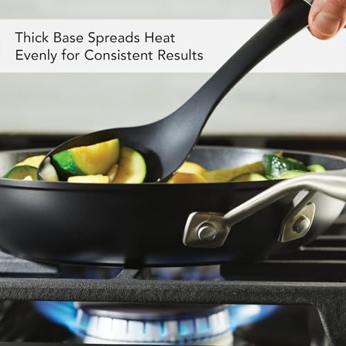KitchenAid 3-Piece Hard Anodized Induction Nonstick Frying Pan Set with Lids, 8 & 10 Inch Skillets