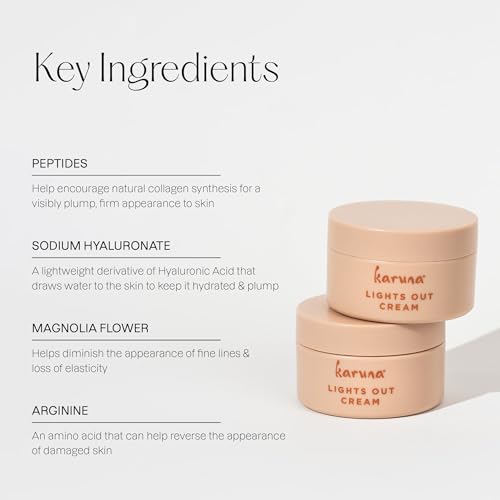 Anti-Aging Night Cream with Magnolia & Hyaluronic Acid - Hydrating Face Moisturizer for All Skin Types