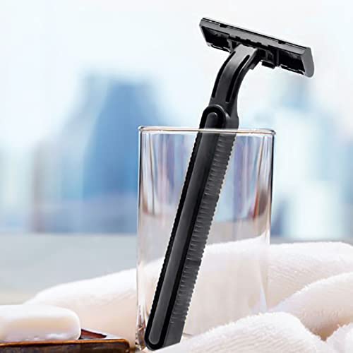 Disposable Razors in Bulk with Shaving Cream - 100 Pack, Double Blade Men's Safety Razors