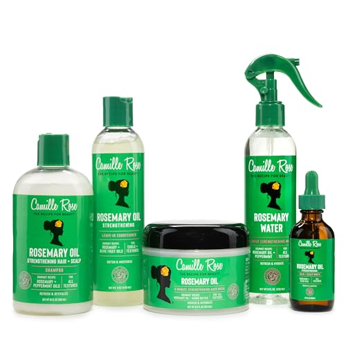 Camille Rose Leave-In Conditioner 2-Pack - Rosemary & Olive Oil, 8oz Each