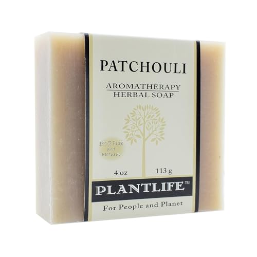 Aromatherapy Herbal Soap Top 4 Pack Soap Combo-Earth Gift Set (Patchouli, Peppermint, Lavender, and Coconut Vanilla)