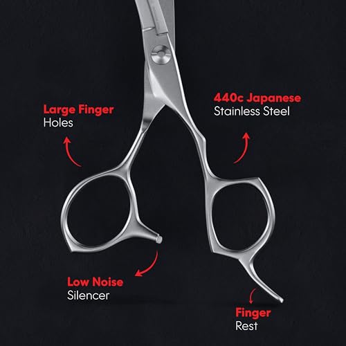 Suvorna Classic 6.5" Hair Cutting Scissors - Razor Edge Barber Shears for Hairdressers & Professionals