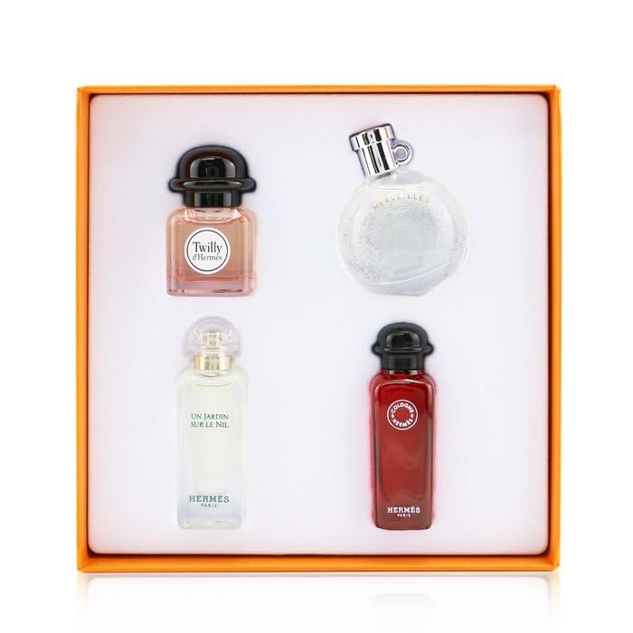 Unisex Perfume Sample Set - 4 Miniature Fragrances by Hermès