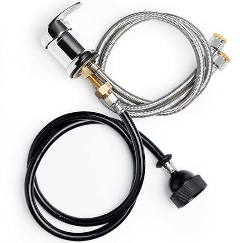 Salon Shampoo Bowl Faucet and Sprayer Kit with Vacuum Breaker - Chrome Finish - Faucet and Sprayer Kit