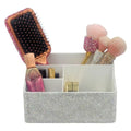 Luxury Bling Rhinestone Multi-functional Organizer Storage? Large Capacity makeup Brushes Lipsticks Storage Box with Compartments for Living Room. Bedroom and office (Siver)