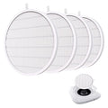 MelodySusie Nail Dust Collector Filter Replacement 4 Pack - Reusable Dust Filters