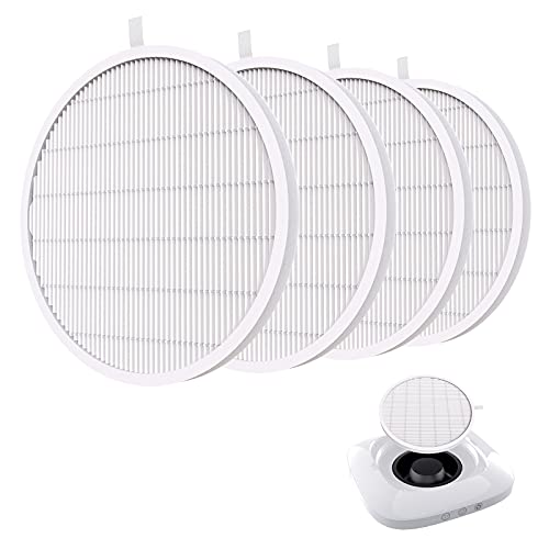 MelodySusie Nail Dust Collector Filter Replacement 4 Pack - Reusable Dust Filters