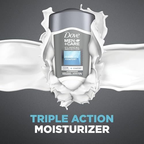 Dove Men + Care Clinical Protection Antiperspirant Deodorant Stick 1.7 oz Pack of 8 - Clean Comfort