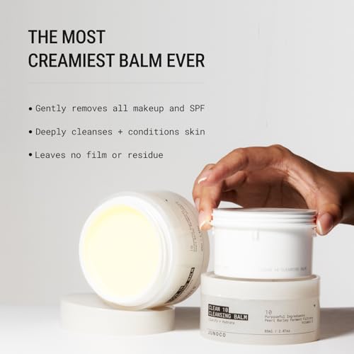 JUNO & Co. JADE Clean10 Cleansing Balm 2.87oz Full Set & Body Wash Oil 9.13 fl oz for Women/Men