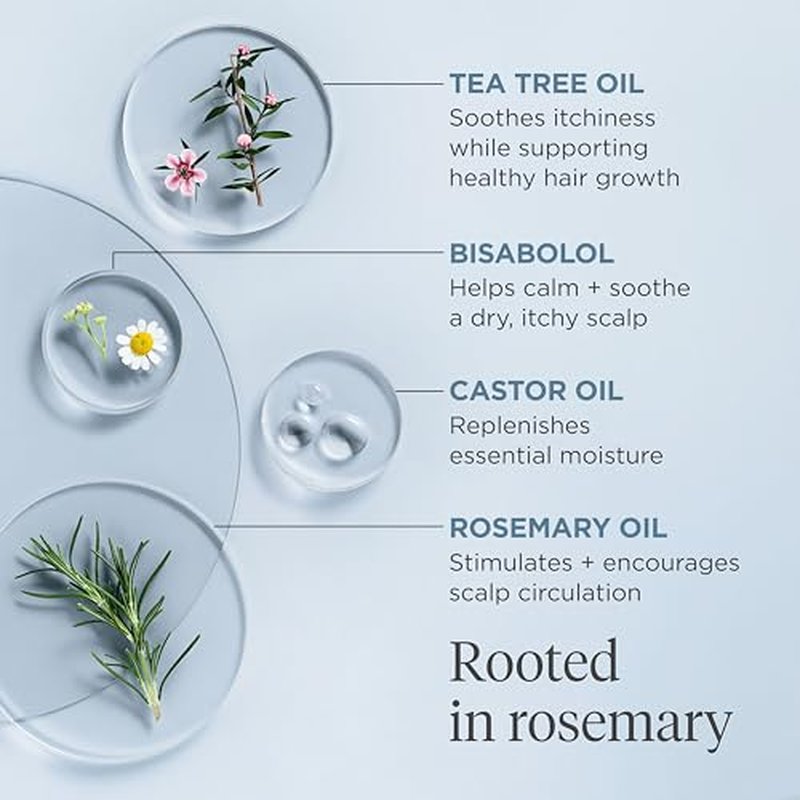 Briogeo Scalp Revival Rosemary Pre-Wash Oil | Moisturizing Scalp Treatment for Dry, Flaky, or Itchy Scalp | Strengthens Hair & Soothes Scalp | Vegan & Cruelty-Free