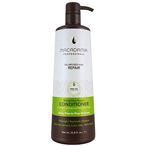 Macadamia Professional Weightless Repair Hair Conditioner ? Hair Care Sulfate & Paraben Free Natural Organic Vegan Hair Products, 33.8 fl oz