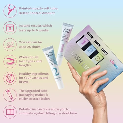 Lash Lift Kit with Balm Glue - Eyelash & Brow Lamination Set with Nourishing Balm