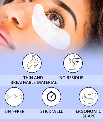 Stacy Lash 100 Pairs Under Eye Gel Pads for Eyelash Extensions with Aloe Vera & Vitamin C
