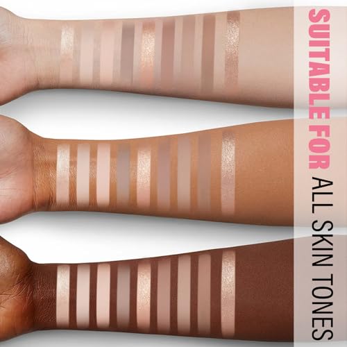 Nude Eyeshadow Palette-9 Colors, Blendable Matte and Shimmers Pigmented Eye Shadow Powder, Multiuse Makeup Pallet, Easy to Use