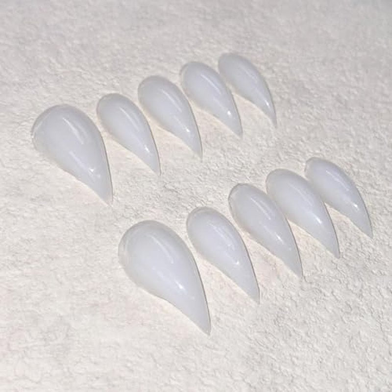 10 Pcs Handmade Press on Nails Short Curved Unique Stiletto Eagle Claw Acrylic Fake Nail with Dragon Claw Design Thickened Goth Nails Press Ons Full Cover Reusable Glue on Nail for Women£¨M£©