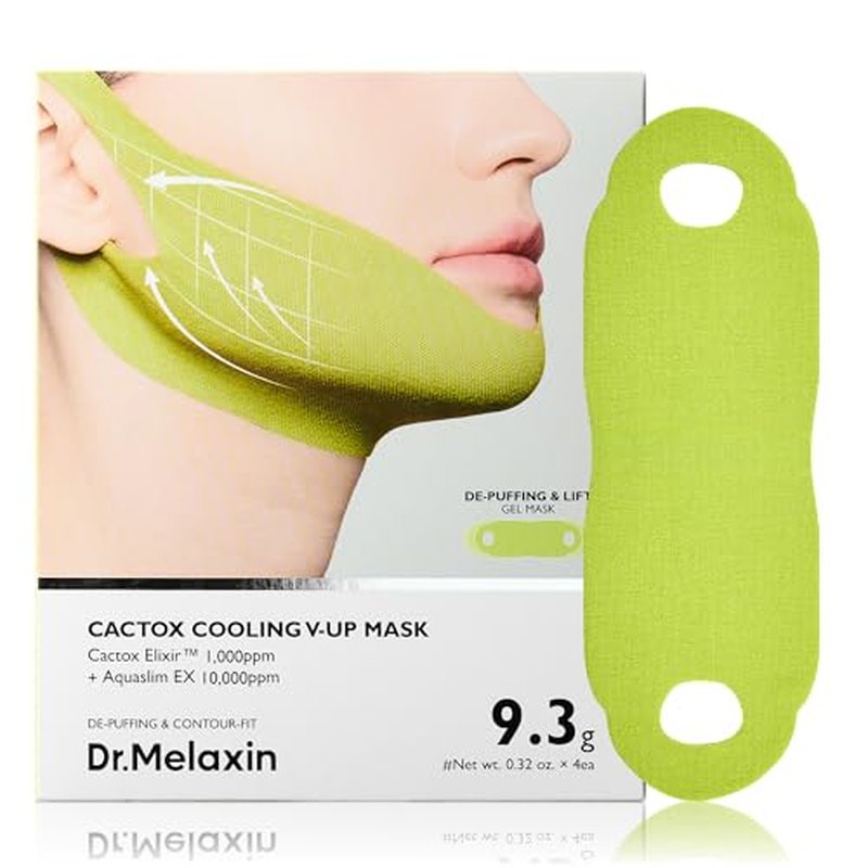 Dr.Melaxin CACTOX V-LIFTING MEWING BAND with Cactus Cooling Reduce Puffiness & Pore Tightening for Visible Pore Care Skin Repair