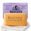Maverick Alpha Male Soap & Health Brand Mystic Spice Mens Bar Soap ? Natural Soap for Men with Beef Tallow, Tea Tree & Turmeric ? 8oz Extra-Large Exfoliating Bar with Oatmeal & Shea Butter