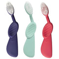 Left Hand Purple Watermelon Mint Flex Toothbrush Set - Soft Bristles, ADA Accepted, BPA Free, Pack of 3