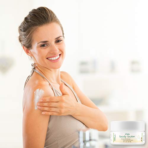 Shea Body Butter with Organic Rose Hip Lavender & Dead Sea Minerals - Moisturizing Cream