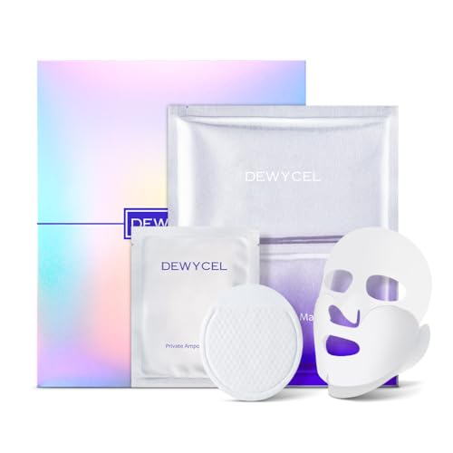DEWYCEL PRIVATE CARE MASK with edelweiss callus culture extract | 3STEP face mask for glow skin - elasticity, hydrating, firming | Soothing Recovery & Moisture with Panthenol, Niacinamide