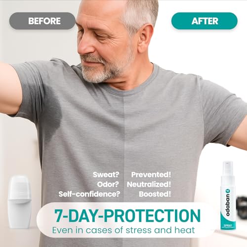 Odaban Antiperspirant Spray 1.01 Fl Oz - Clinical Strength Hyperhidrosis Treatment, Fragrance-Free