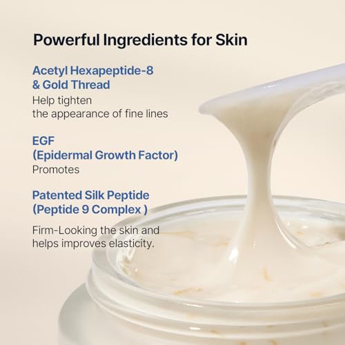 Silk Peptide EGF Intensive Face Cream for Fine Lines & Hydration - 1.69 fl oz