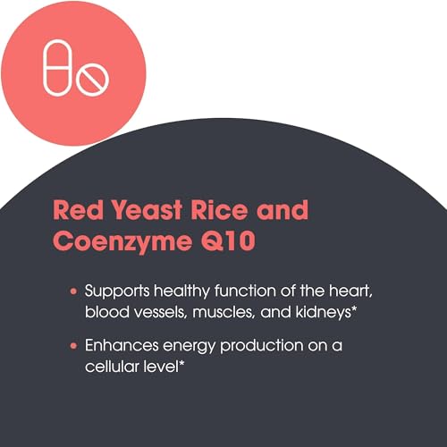Red Yeast Rice with CoQ10 - Heart Support, 120 Capsules