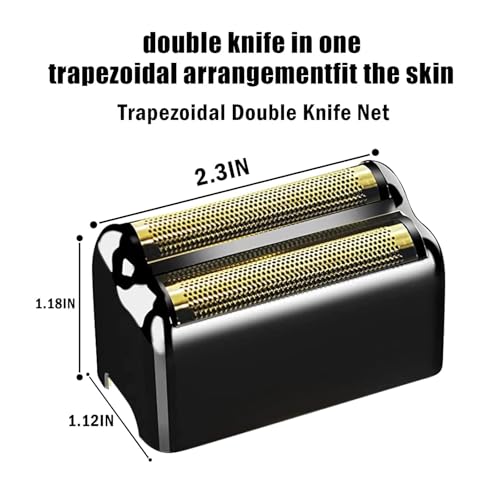 Black Replacement Foil & Cutter Set for BaBylissPRO Double FXFS2 Metal Shaver - 3 Pack
