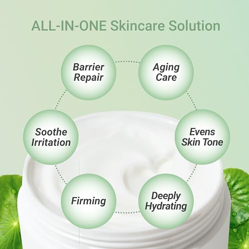 Meebak Cica Cream 5 Fl Oz - Daily Hydrating Moisturizer with Niacinamide & Retinol