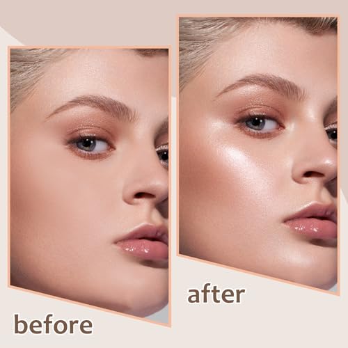 Face Highlighter Stick, Cream Contour Highlighter Makeup Stick, Natural Smooth Shimmer Highlight, Waterproof and Long Lasting Illuminator