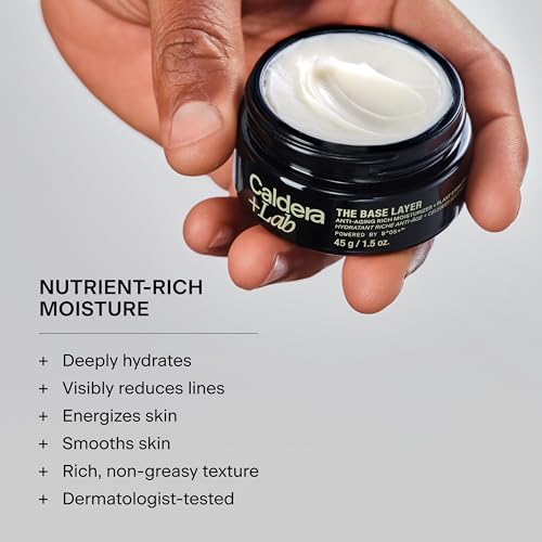Men's Facial Moisturizer - Caldera + Lab The Base Layer 1.5 Oz - Vegan & Non-GMO