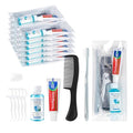12-Pack Travel Toothbrush Kit with Toothpaste Floss & Cover - Individually Packaged
