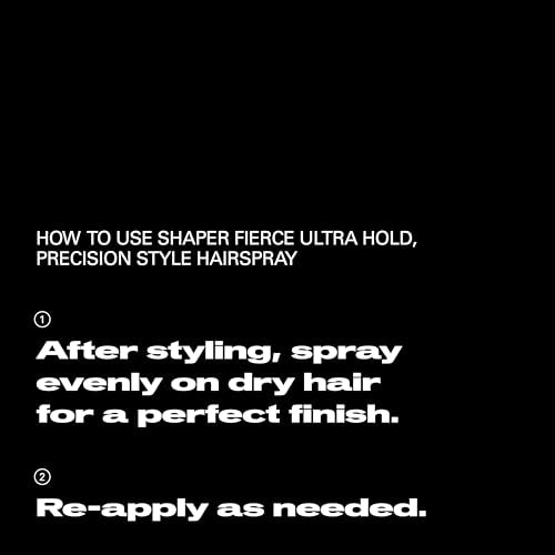 Sebastian Professional Shaper Fierce Hairspray | Strong, Ultra-Firm, All Day Hold | Humidity Resistant | For Medium to Heavy Textures | Finishing Spray | For All Hair Types