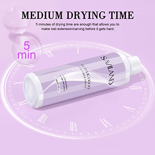 SAVILAND Acrylic Liquid for Nails 16.91 oz / 500 ml - Nail Extension & Art