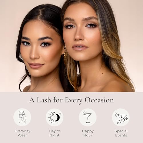 House of Lashes Latex-Free Eyelash Glue for Sensitive Eyes - Clear, Long-Lasting, Water-Resistant, 2 Pack