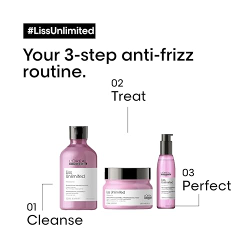 L'Oréal Professionnel Liss Unlimited Anti-Frizz Shampoo 10.1 Fl Oz — Frizz Control for Humid Weather