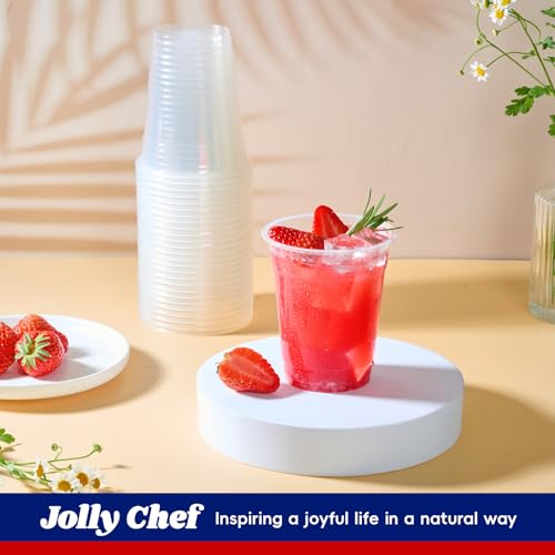1000 Pack 12 oz Disposable Clear Plastic Cups - Elegant, Recyclable Party Drinkware