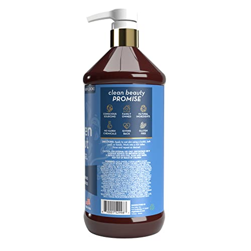 Arganatural Collagen & Coconut Shower Gel - Moisturizing Body Wash with Argan Oil, Firming Formula, 32 oz